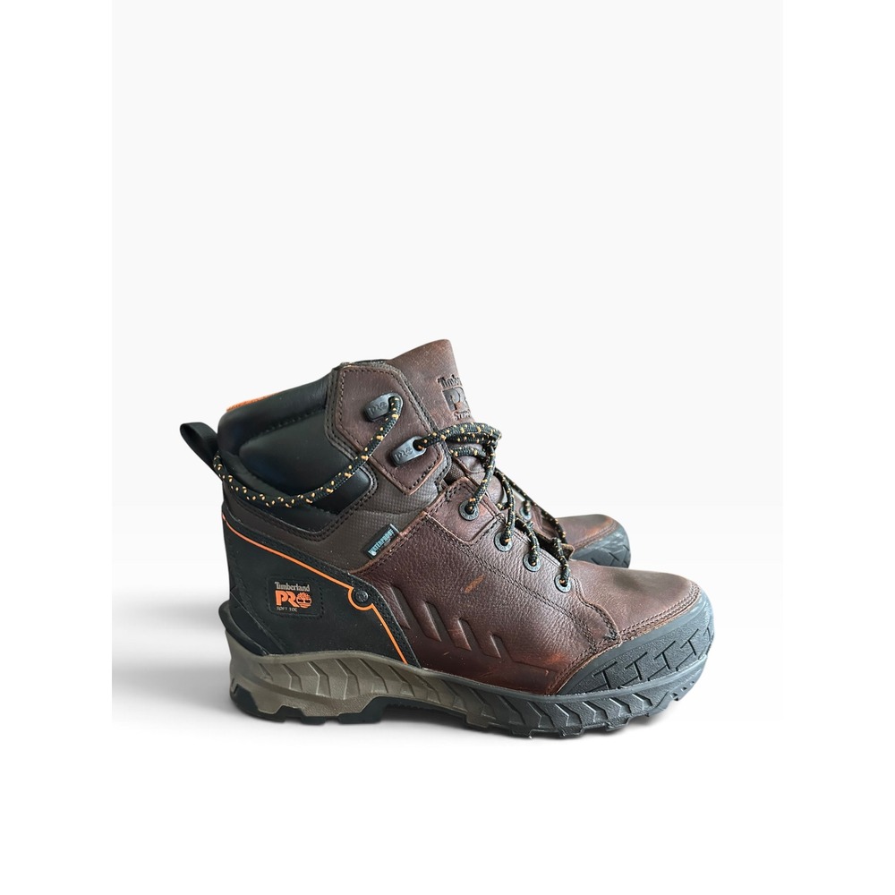 Timberland PRO Men Radius Mid Waterproof Work Boots Brown Leather A24EM EH 11M